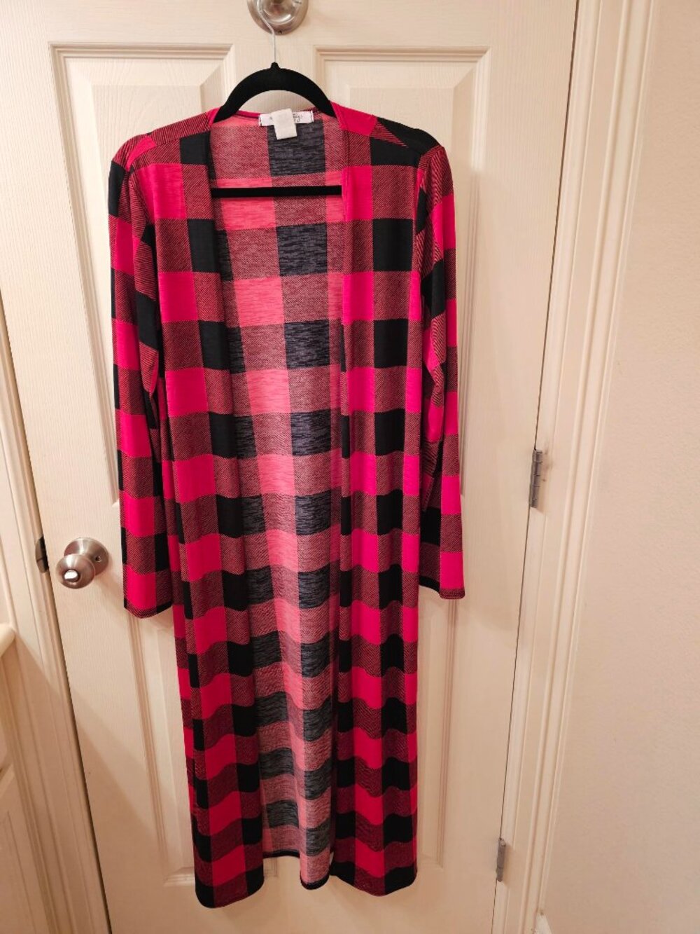 NWOT Modern Vintage Medium Red Plaid Duster